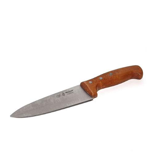 چاقو سلاخی دسته چوب راش حیدری سایز 6 چاقو سلاخی دسته چوب راش حیدری سایز 6