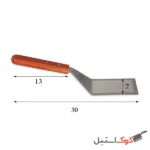 کاردک خم دسته چوبی