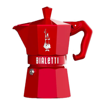 موکاپات بیالتی Bialetti مدل موکا گلاسی قرمز 3 کاپ کد 4332