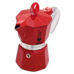 موکاپات بیالتی Bialetti مدل موکا گلاسی قرمز 3 کاپ کد 4332