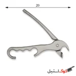 انبر پیتزا آلومینیومی فنری