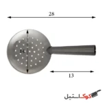 کفگیر پلوکش استیل تک پرسی کاکتوس