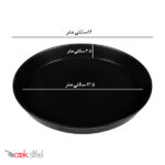 قالب پیتزا آمریکایی آلومینیومی روکش تفلون 13.5 سانتیمتری