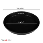 قالب پیتزا آمریکایی آلومینیومی روکش تفلون 40 سانتیمتری