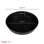 قالب پیتزا آمریکایی آلومینیومی روکش تفلون 23 سانتیمتری