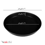 قالب پیتزا آمریکایی آلومینیومی روکش تفلون 28 سانتیمتری