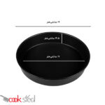 قالب پیتزا آمریکایی آلومینیومی روکش تفلون ۱۷ سانتیمتری