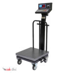 باسکول 200 کیلویی چرخدار محک مدل 13000 پلاس پرینتردار سینی گالوانیزه