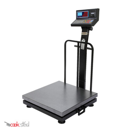 باسکول 500 کیلویی ثابت محک مدل 13000 پلاس پرینتردار سینی گالوانیزه