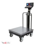 باسکول 500 کیلویی چرخدار محک مدل 13000 پلاس پرینتردار سینی گالوانیزه