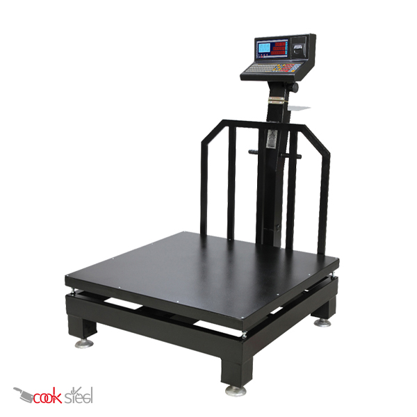 ba-1049-weighbridge باسکول 1000 کیلویی ثابت محک مدل 13000 پلاس پرینتردار سینی 1*1