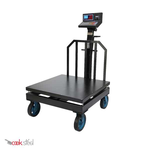 ba-1052-weighbridge باسکول 1000 کیلویی چرخدار محک مدل 13000 پلاس پرینتردار سینی 120*120